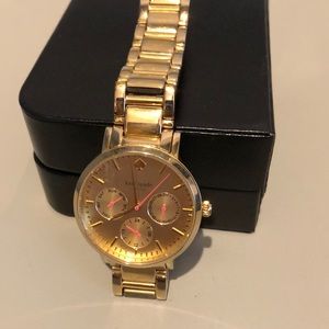 Gold Kate spade 'gramercy' multifunction watch